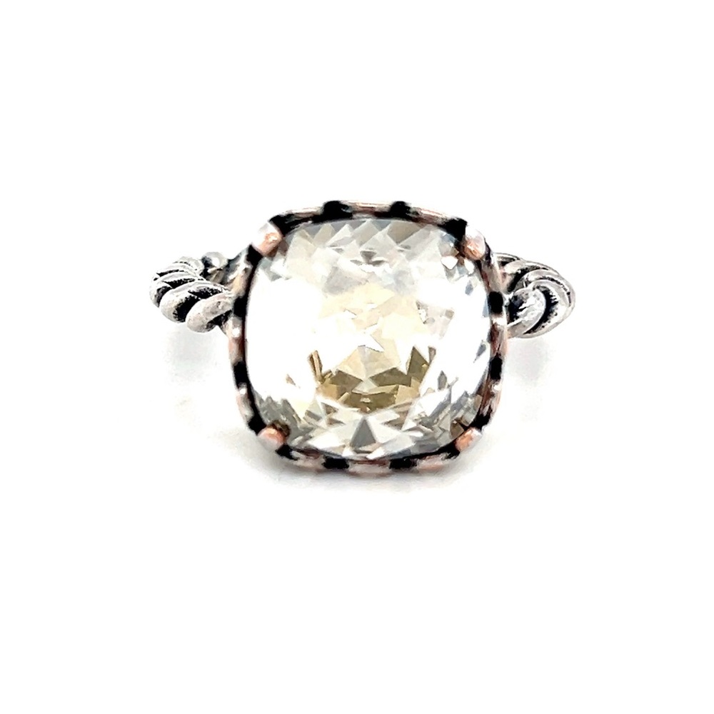 Silver Gemstone Ring - image 1
